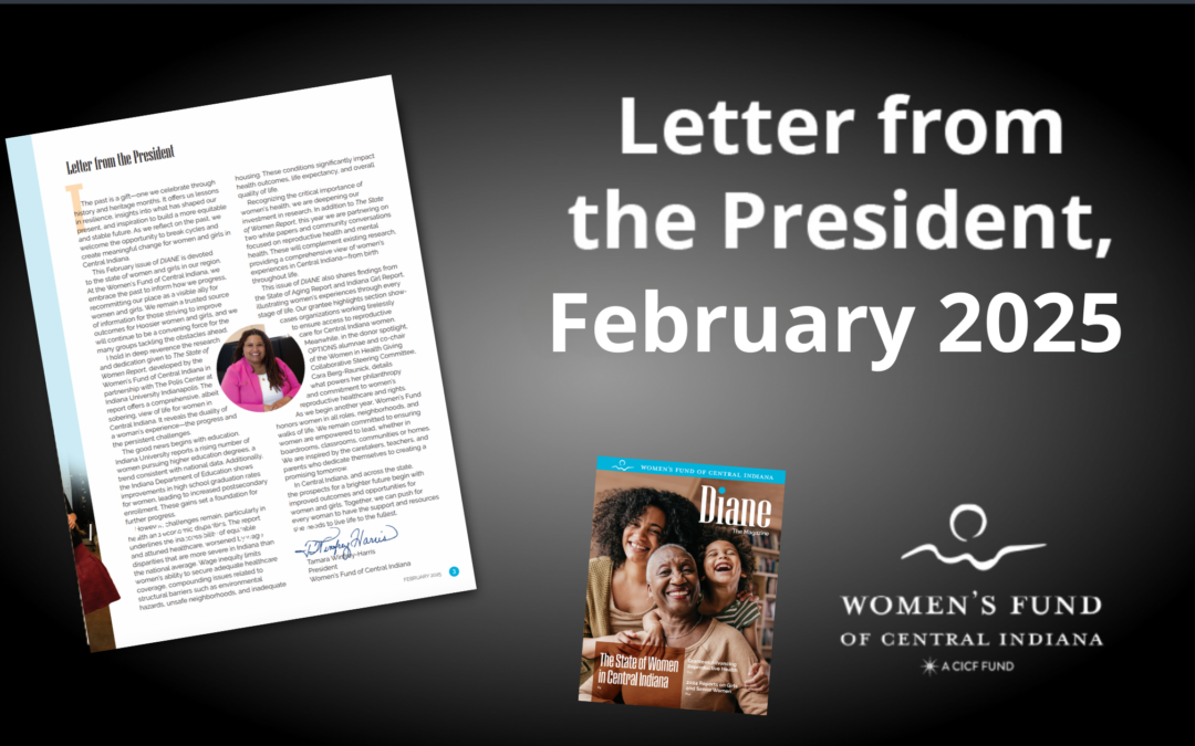 Letter from the President, Diane February 2025 Issue