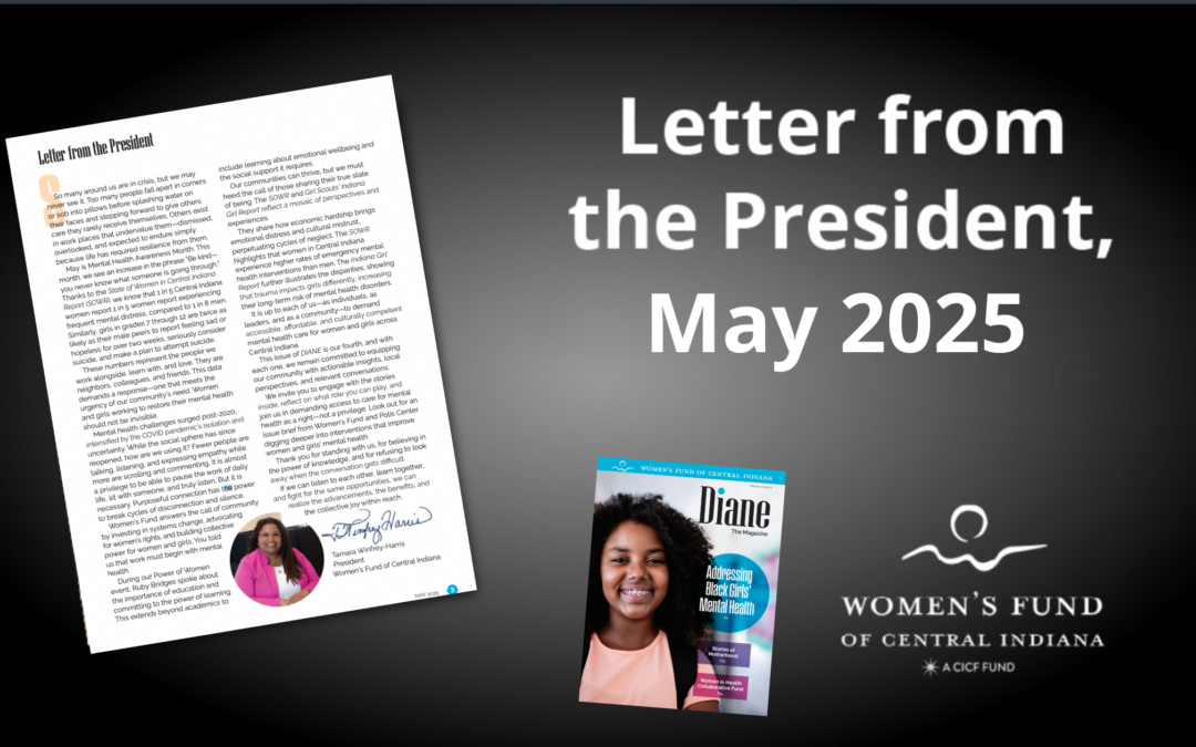 Letter from the President, Diane May 2025 Issue