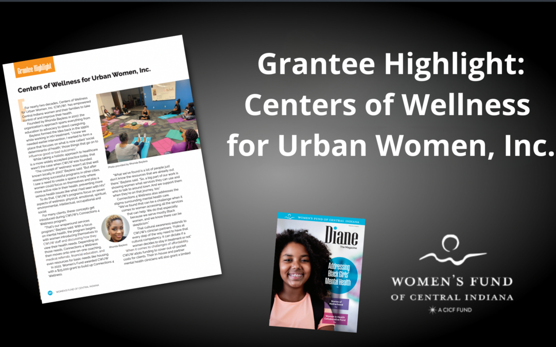 Grantee Highlight: Centers of Wellness for Urban Women, Inc.